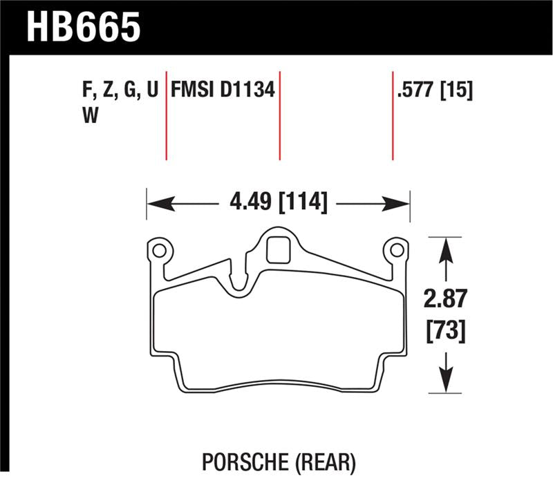HAWK DTC-70 Brake Pad Sets - Hawk 05-16 Porsche Boxster / 07-14 Porsche Cayman DTC-70 Race Rear Brake Pads