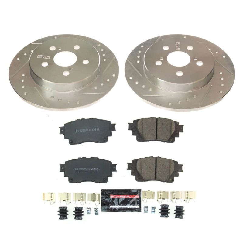PSB Z23 Evolution Kit - Power Stop 2019 Toyota Corolla Rear Z23 Evolution Sport Brake Kit