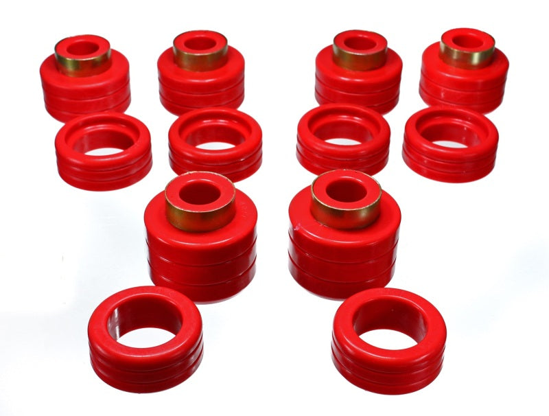 ES Body Mounts - Red - Energy Suspension Chevy Pickup 2&4Wd Body Mounts - Red