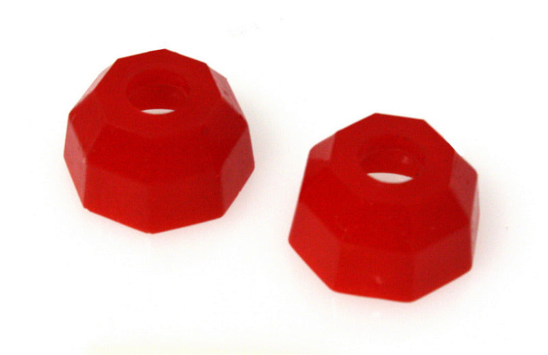 ES Dust Boots - Red - Energy Suspension Universal Black Octagon Style Tie Rod End Boots (2 pack)