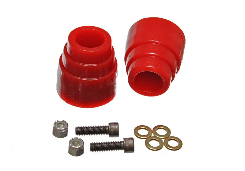 ES Bump Stops - Red - Energy Suspension 00-04 Ford Excursion 4WD Red Front Axle Bump Stop Set