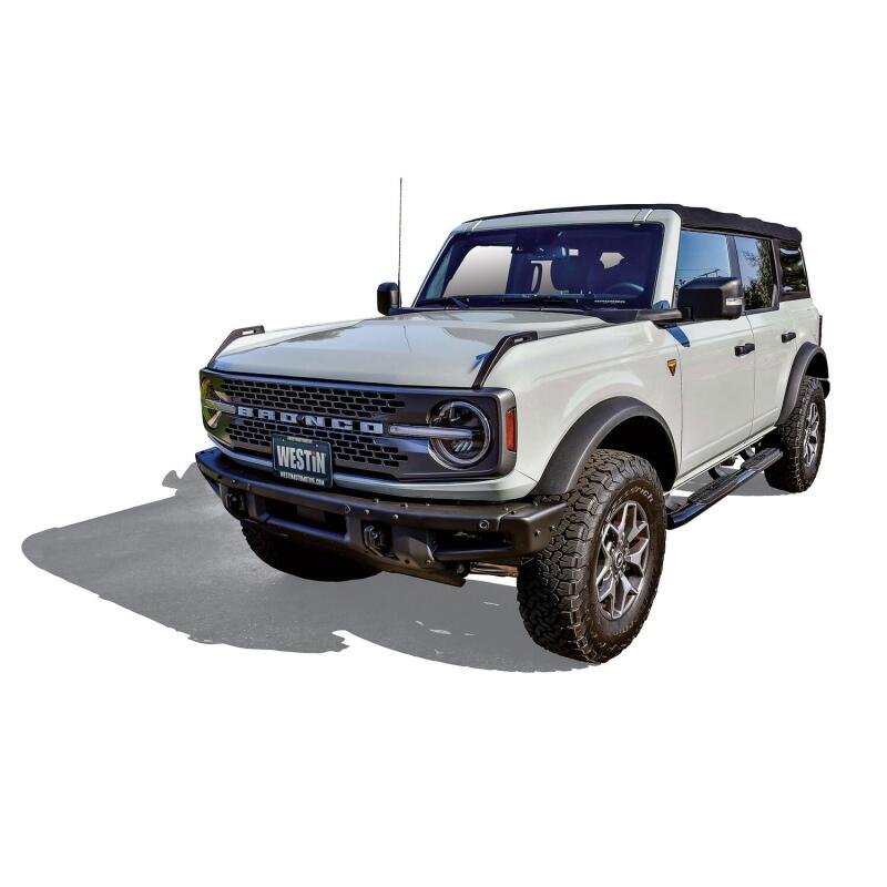 WES Nerf Bars - PRO TRAXX 4 - Westin 21-22 Ford Bronco (4-Door) PRO TRAXX 4 Oval Nerf Step Bars - Textured Black