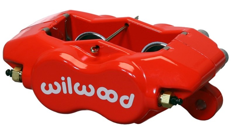 WIL Dynalite Caliper - Wilwood Caliper-Forged Dynalite- Red 1.75in Pistons 1.00in Disc