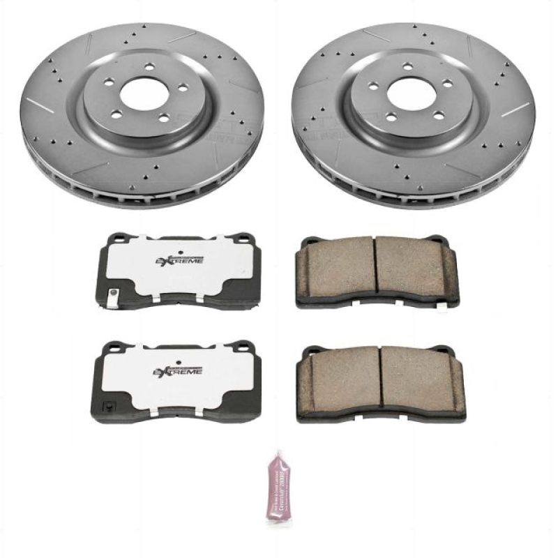 PSB Z26 Street Warrior Kit - Power Stop 07-14 Ford Mustang Front Z26 Street Warrior Brake Kit