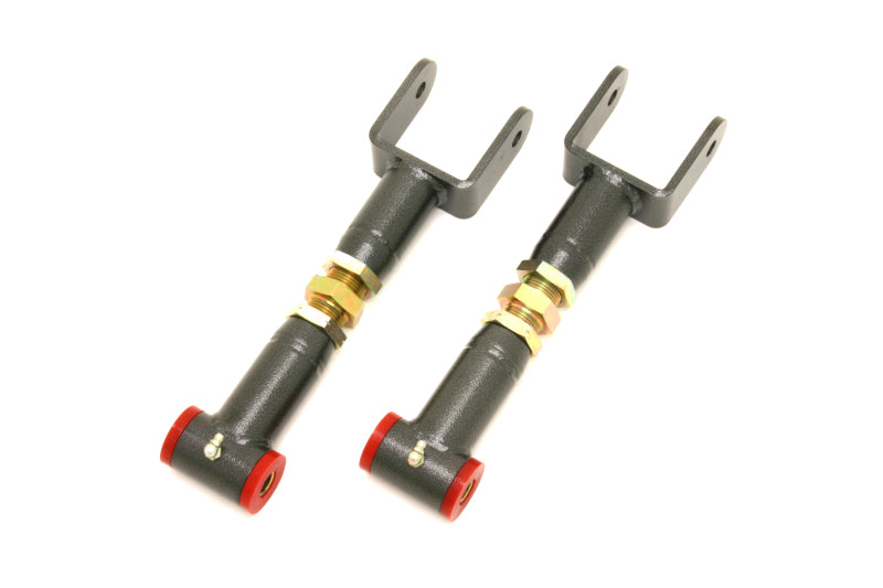 BMR Control Arms - BMR 91-96 B-Body Upper Control Arms On-Car Adj. Extended Length (Poly) - Black Hammertone