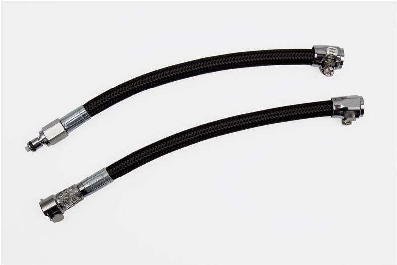 GR PWS Brake Line Fittings - Goodridge HD Crossover Lines w/Black Hose