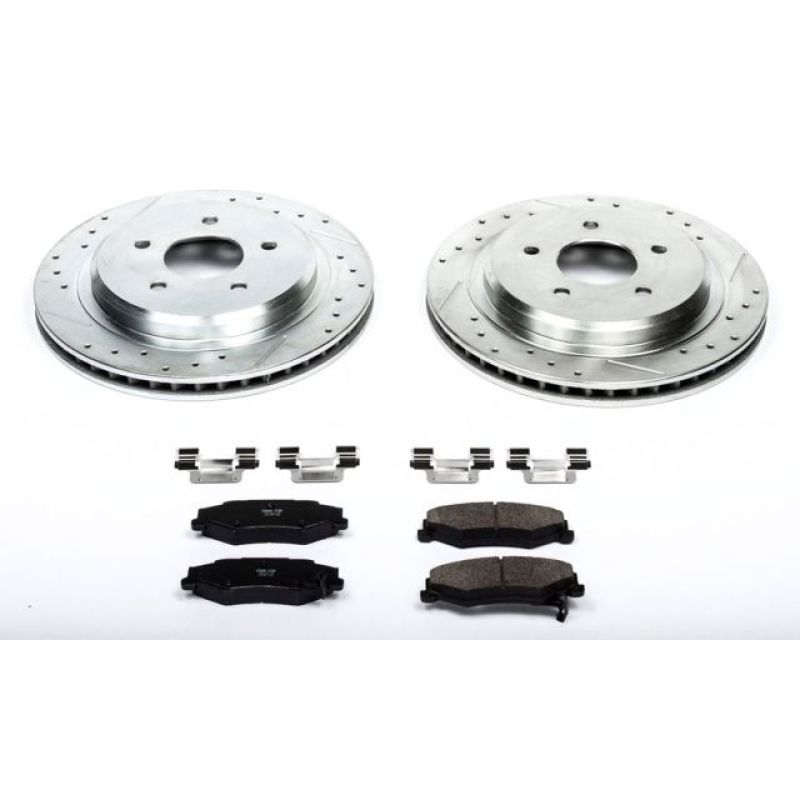 PSB Z23 Evolution Kit - Power Stop 04-09 Cadillac XLR Rear Z23 Evolution Sport Brake Kit
