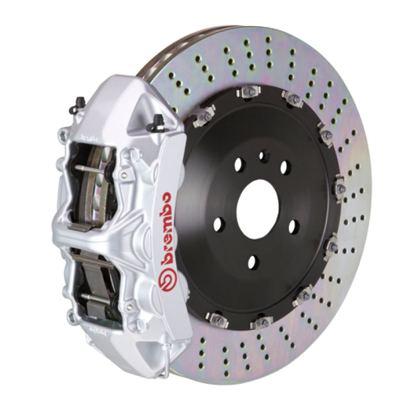 BRB Big Brake Kits - Brembo 25+ BMW X3 30 xDrive/BMW X3 M50 xDrive Fr GT BBK 6 Pist Cast 405x34 2pc Rotor Drilled- Silver
