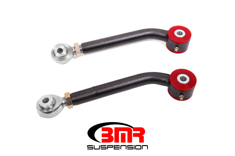 BMR Trailing Arms - BMR 08-17 Challenger Upper Trailing Arms w/ Single Adj. Poly/Rod Ends - Black Hammertone