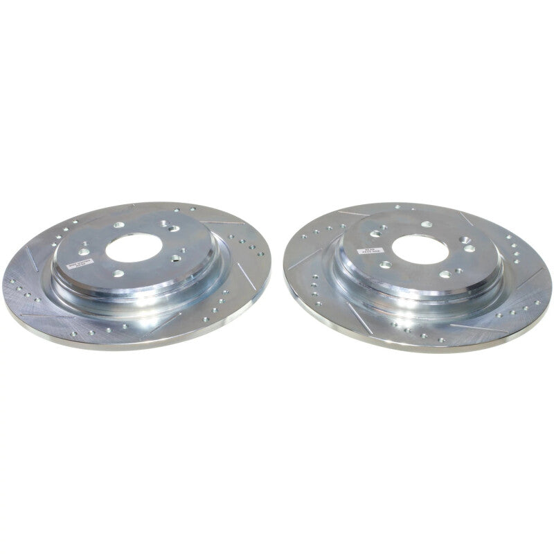 PSB Evolution Drill/Slot Rotor - Power Stop 19-24 Acura RDX Rear Drilled & Slotted Rotor - Pair