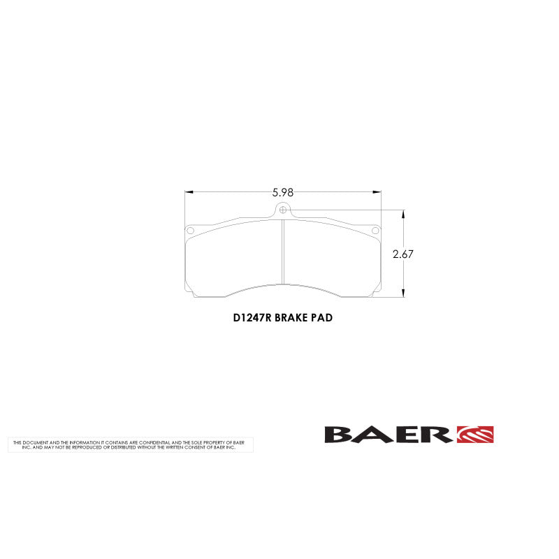 BAE Replacement Pads - Baer Brakes Replacement Pads for Baer 6S/6R & XTR Monoblock Calipers