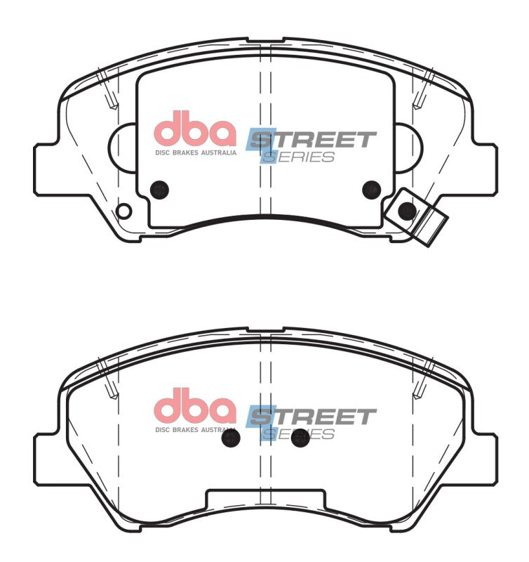 DBA Street Series Brake Pads - DBA 12-17 Hyundai Accent Street Series Front Brake Pads