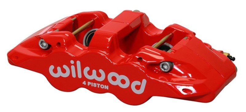 WIL Aero Caliper - Wilwood Caliper-Aero4-R/H - Red 1.62/1.38in Pistons 1.25in Disc