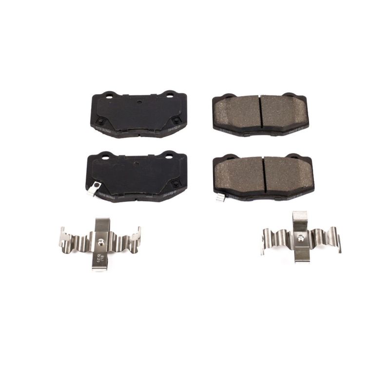 PSB Z17 Evolution Brake Pads - Power Stop 16-19 Cadillac ATS Rear Z17 Evolution Ceramic Brake Pads w/Hardware