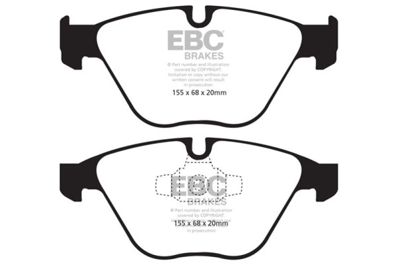 EBC Greenstuff Brake Pad Sets - EBC 13+ BMW X1 2.0 Turbo (28i) Greenstuff Front Brake Pads