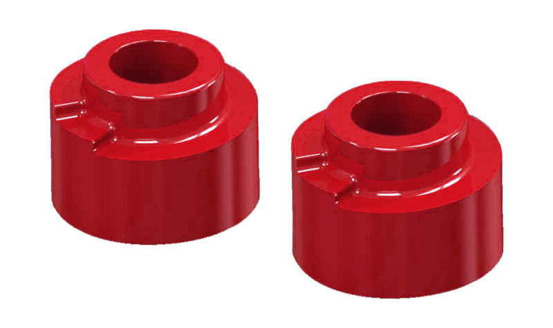 PRO Coil Spring Isolator - Red - Prothane 05-09 Ford F250 SD 4wd Front Coil Spring 2.5in Lift Spacer - Red
