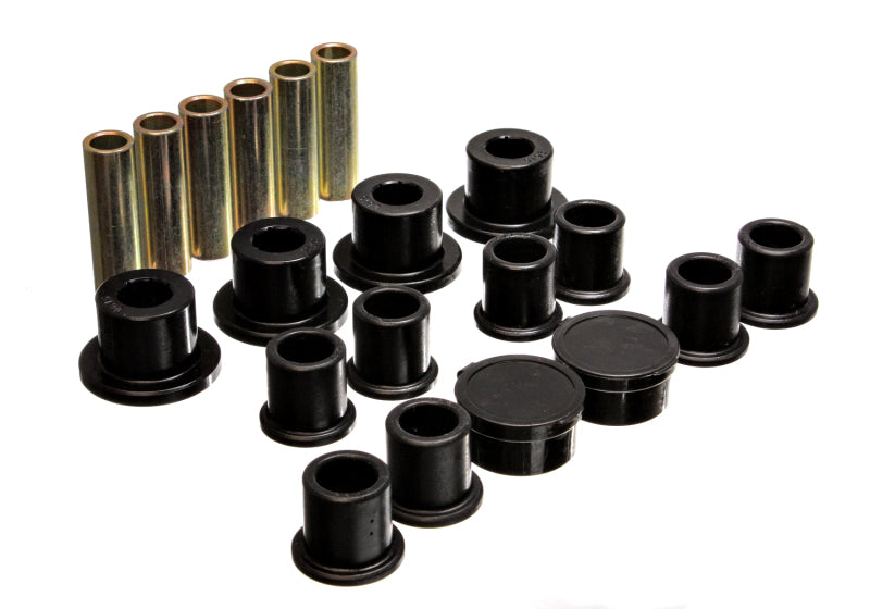 ES Spring/Shackle Bush - Black - Energy Suspension 98-11 Ford Ranger Black Rear Leaf Spring Bushing Set