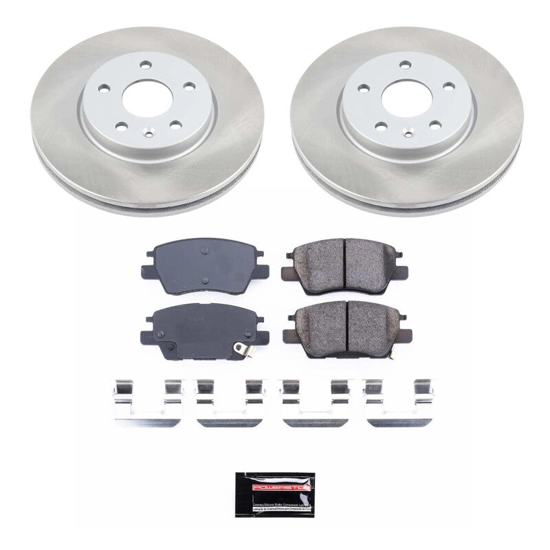 PSB Semi-Coated Rotor Kits - Power Stop 16-19 Chevrolet Volt Front Semi-Coated Rotor Kit