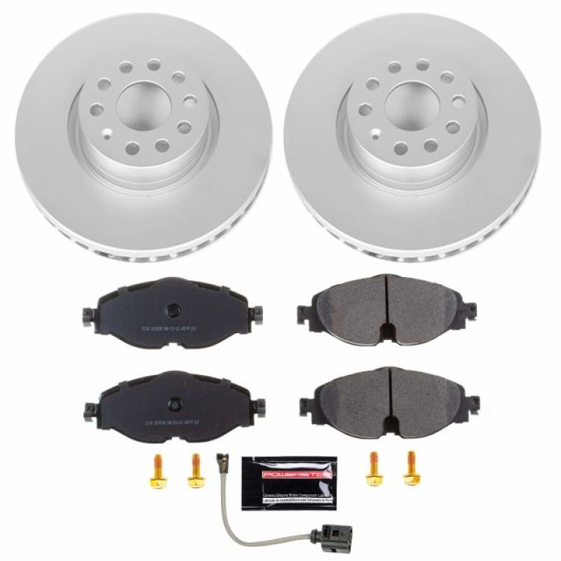 PSB Z23 Evolution Coated Kit - Power Stop 15-18 Audi A3 Front Z23 Evolution Sport Coated Brake Kit