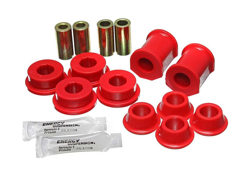 ES Cntrl Arm Bushings - Red - Energy Suspension 71-7/73 VW Super Beetle (Cast) Red Front Control Arm Bushing Set