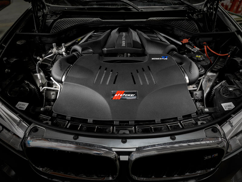 AFE Momentum ST Cold Air Intakes - aFe Power 15-19 BMW X5 M (F85)/X6 M (F86) V8-4.4L (tt) S63 Cold Air Intake System w/ Pro DRY S Media