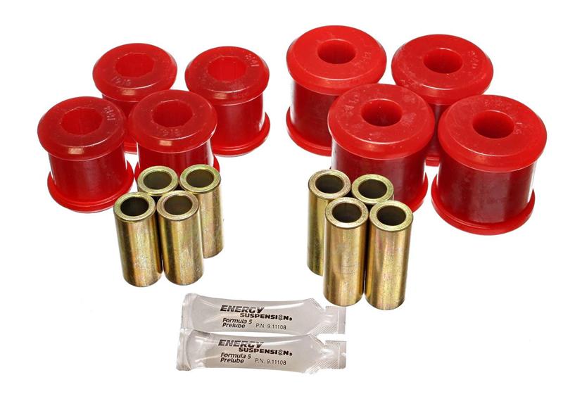 ES Cntrl Arm Bushings - Red - Energy Suspension Ford Rear Control Arm Bushing Set - Red