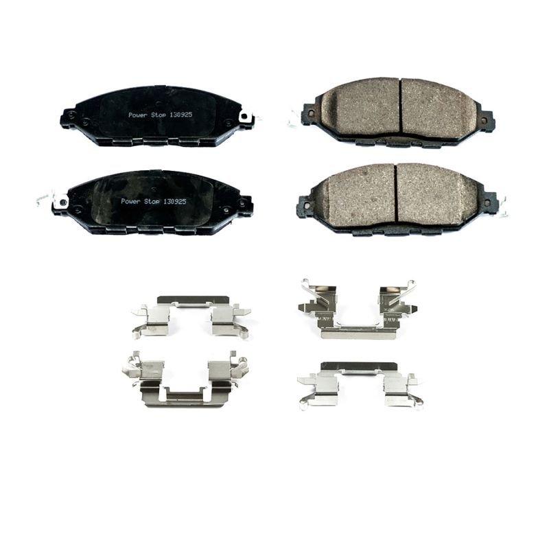 PSB Z17 Evolution Brake Pads - Power Stop 2013 Infiniti JX35 Front Z17 Evolution Ceramic Brake Pads w/Hardware