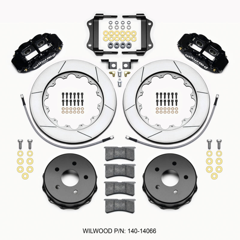 WIL Superlite Brake Kit - Wilwood Narrow Superlite 4R Rear Kit 14.00in 2007-up Jeep JK w/Lines