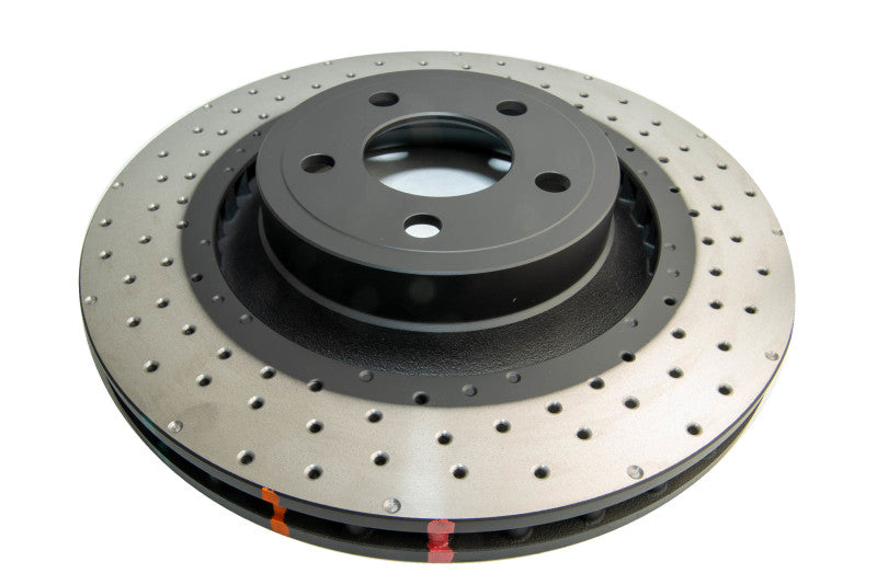DBA 4000 Series Drilled Rotors - DBA 15-20 Ford Mustang GT (w/352mm Frt Rotor w/o Perf Pkg) Front 4000 Series Cross Drilled Rotor