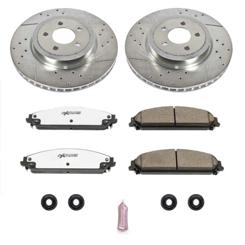 PSB Z26 Street Warrior Kit - Power Stop 05-19 Chrysler 300 Front Z26 Street Warrior Brake Kit