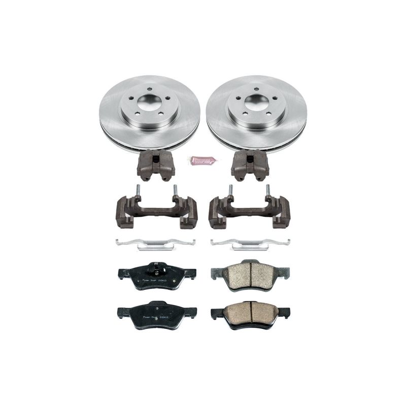 PSB Autospecialty Kit w/Cals - Power Stop 10-12 Ford Escape Front Autospecialty Brake Kit w/Calipers