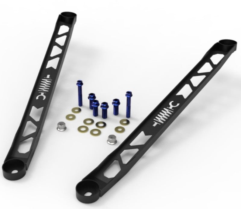 AFE Strut Braces - aFe CONTROL 304 Stainless Steel Front Suspension Strut Brace Black - Toyota GR Supra (A90) 20-21