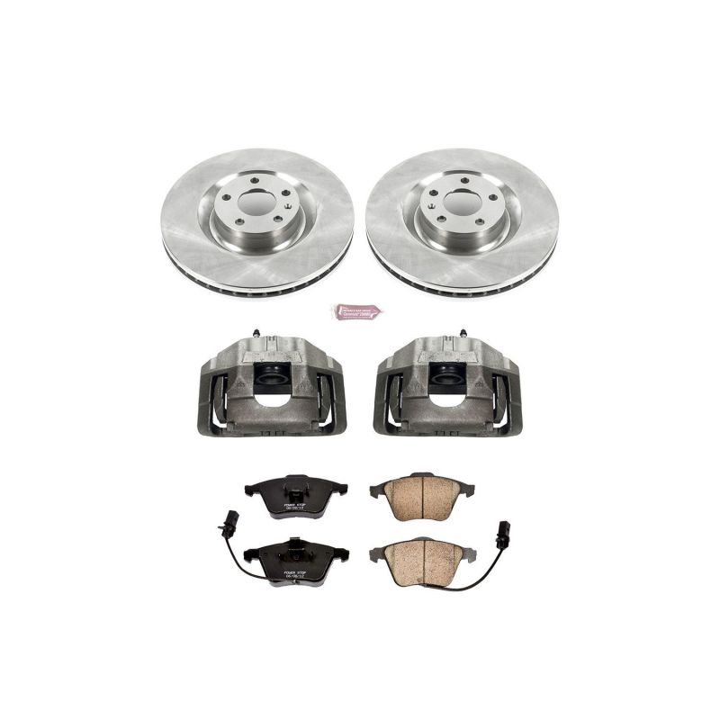 PSB Autospecialty Rotor - Power Stop 04-09 Audi S4 Front Autospecialty Kit w/Cals