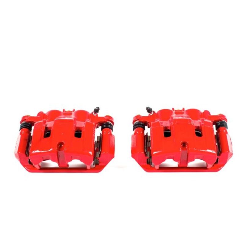 PSB Red Calipers - Power Stop 09-14 Acura TL Front Red Calipers w/Brackets - Pair