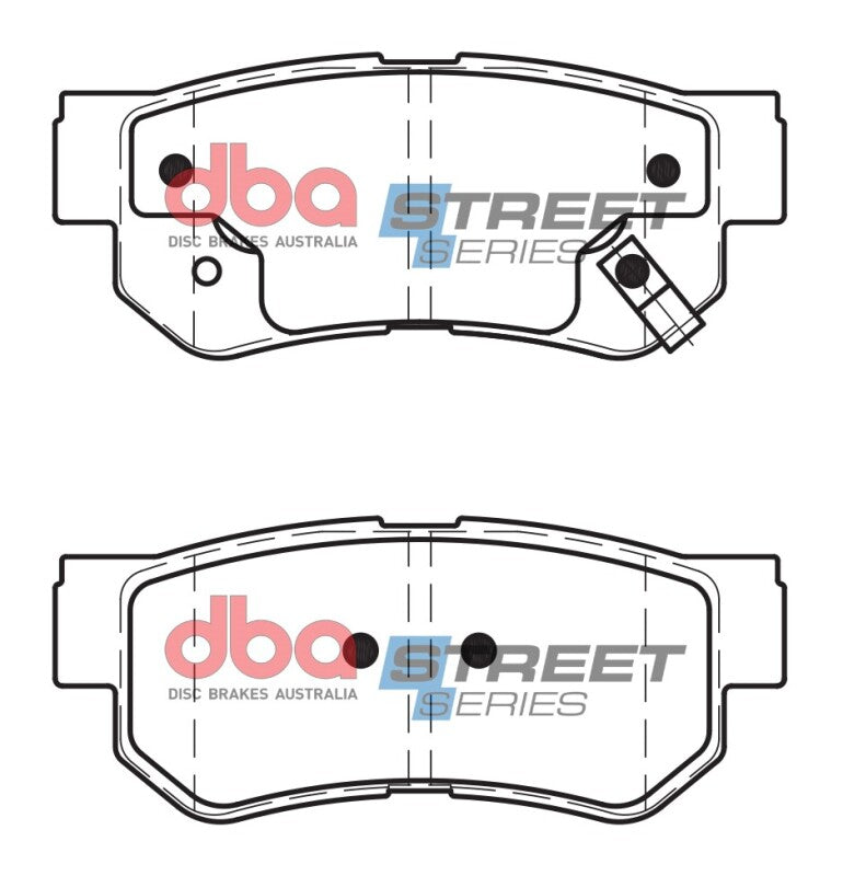 DBA Street Series Brake Pads - DBA 07-09 Hyundai Elantra (Rear Rotor) Street Series Rear Brake Pads