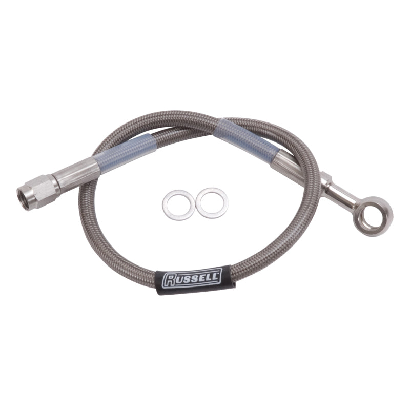 RUS Brake Hose - Russell Performance 24in 10MM Banjo Competition Brake Hose