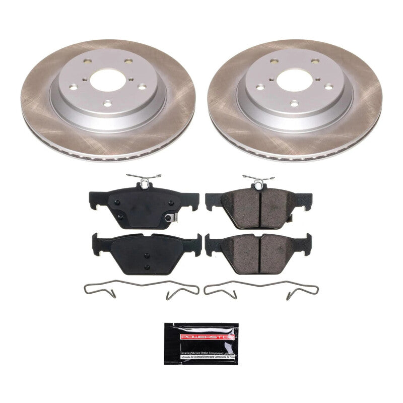 PSB Semi-Coated Rotor Kits - Power Stop 19-22 Subaru Forester Rear Semi-Coated Rotor Kit