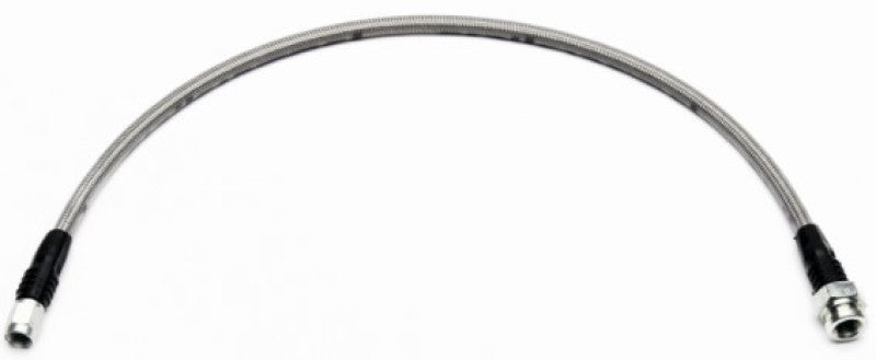WIL Flexline Brake Hose - Wilwood 19in OAL Flexline -3 Hose to M10 x 1.00 to -3 Female Bubble Flare