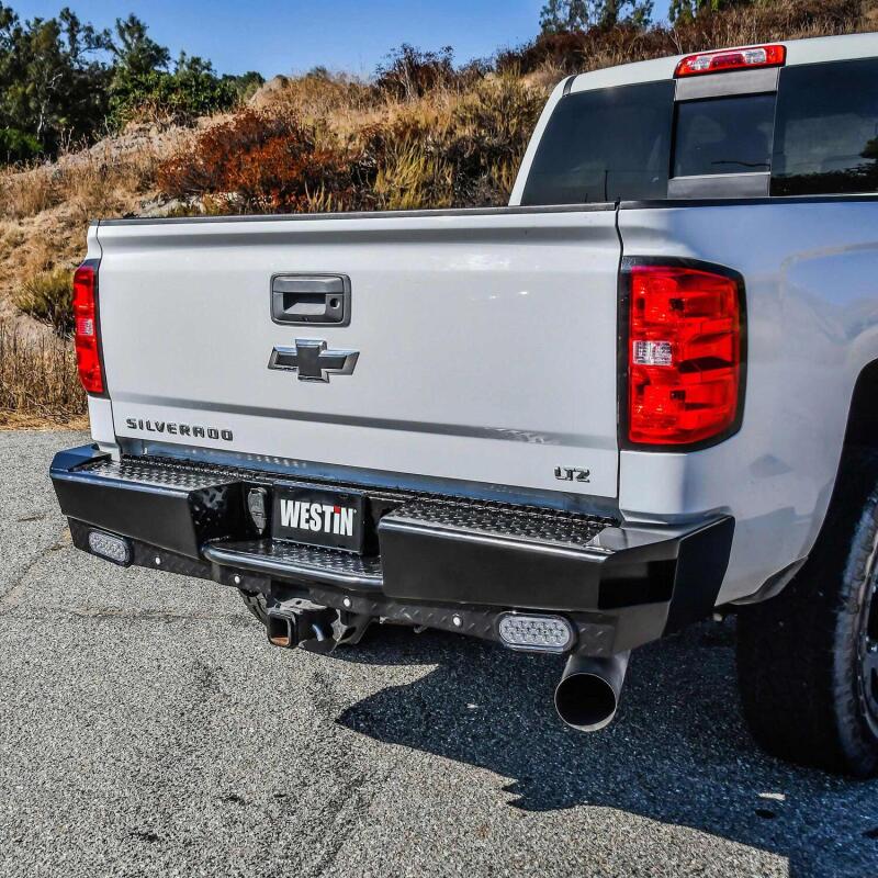 WES HDX Rear Bumpers - Westin 14-18 Chevrolet Silverado HDX Bandit Rear Bumper - Black