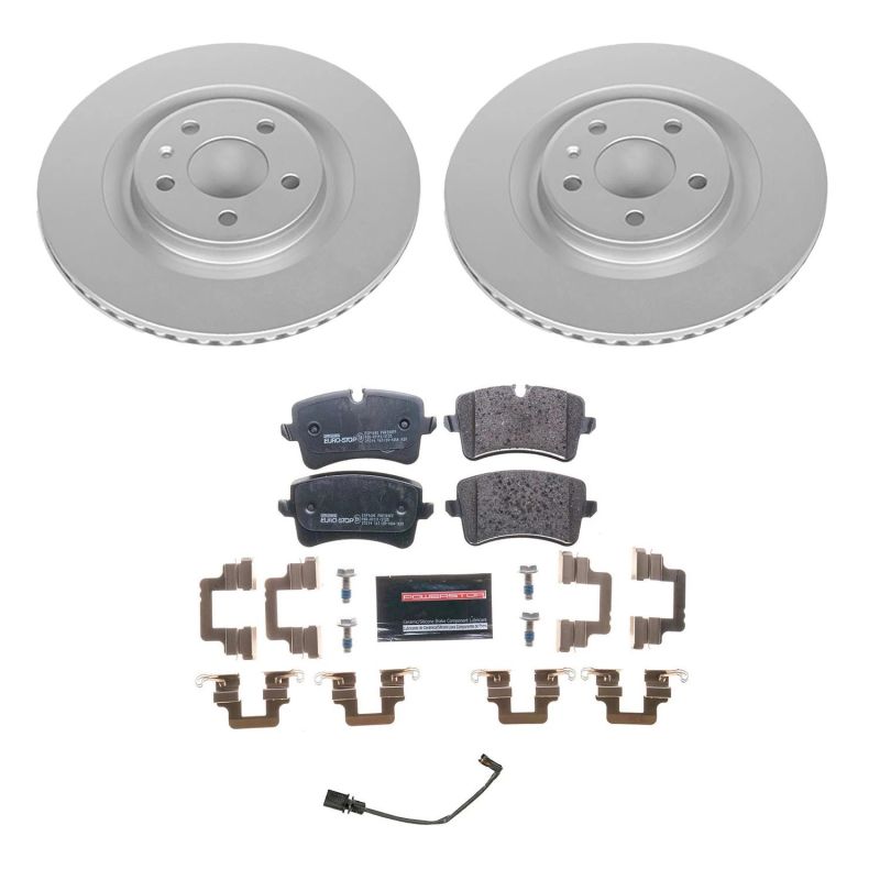 PSB Euro-Stop Kit - Power Stop 14-18 Audi A6 Rear Euro-Stop Brake Kit