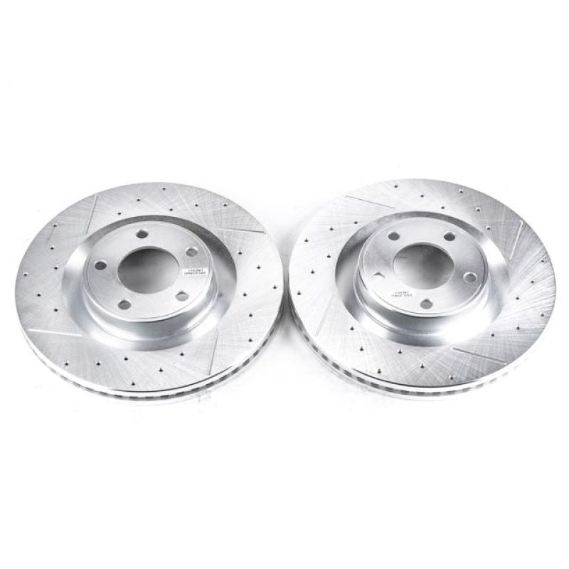 PSB Evolution Drill/Slot Rotor - Power Stop 07-15 Ford Edge Front Evolution Drilled & Slotted Rotors - Pair