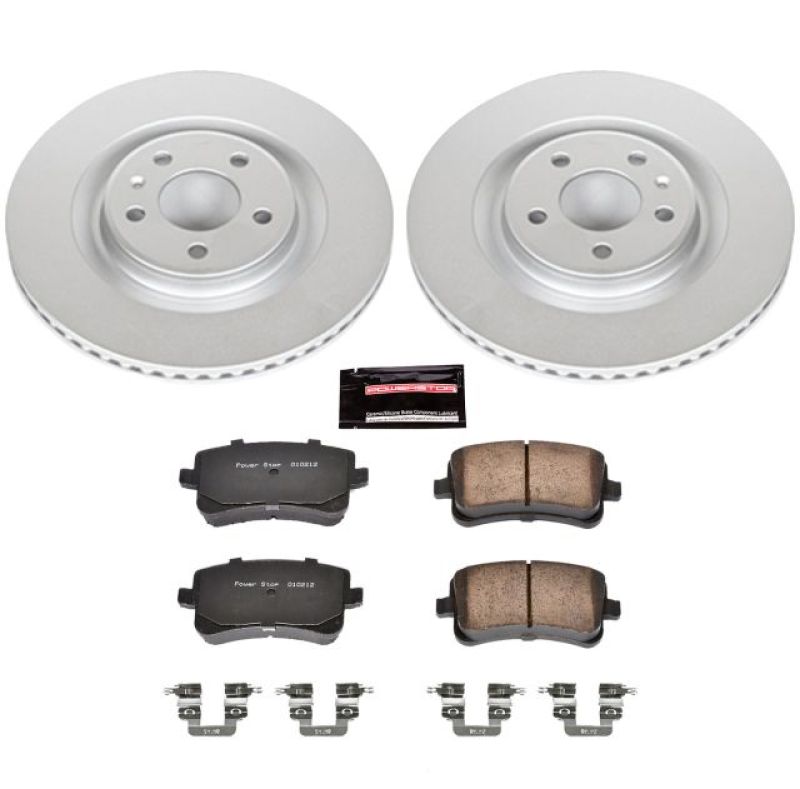 PSB Z23 Evolution Coated Kit - Power Stop 13-17 Audi Q5 Rear Z23 Evolution Sport Coated Brake Kit
