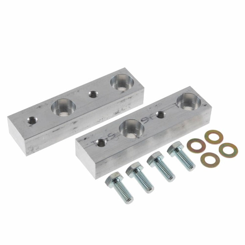 SYN Sway Bars - Synergy 07-18 Jeep Wrangler JK/JKU Rear Sway Bar Drop Bracket Kit Billet Alum 1.0in Drop