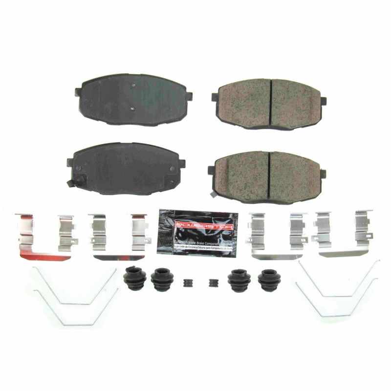 PSB Z23 Evolution Brake Pads - Power Stop 2018 Hyundai Elantra GT Front Z23 Evolution Sport Brake Pads w/Hardware