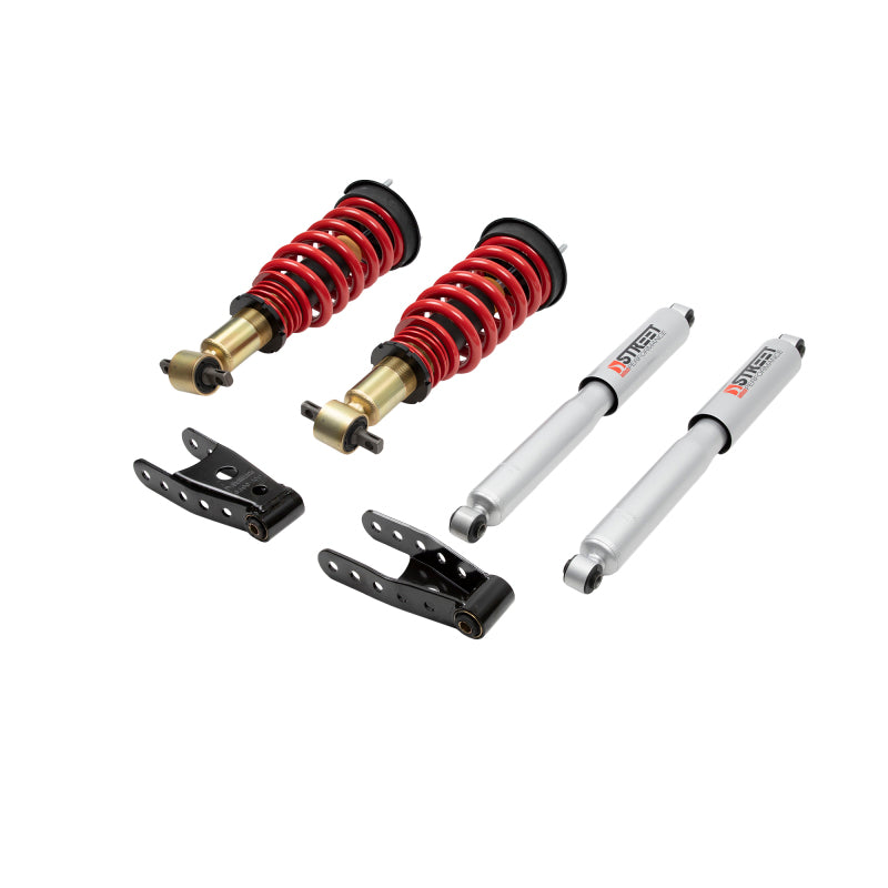 BT Coilover Kit - Belltech Coilover Kit 07-18 GM Sierra 1500 All Cabs/Short Bed F -1in to -3in / R 2in to -2in 2/4WD