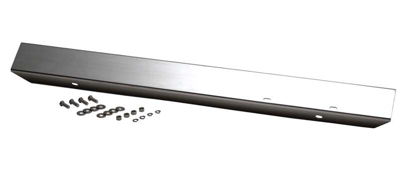 KEN Front Bumpers - Kentrol 45-86 Jeep CJ 42 Inch Front Bumper Without Hole - Polished Silver
