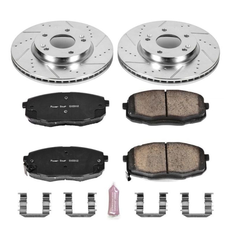 PSB Z23 Evolution Kit - Power Stop 14-16 Kia Soul Front Z23 Evolution Sport Brake Kit