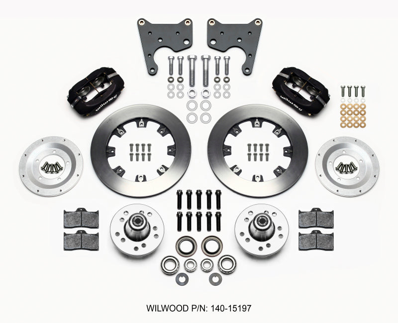 WIL Dynalite Brake Kit - Wilwood Forged Dynalite Front Kit 12.19in 65-72 CDP C Body -Drum