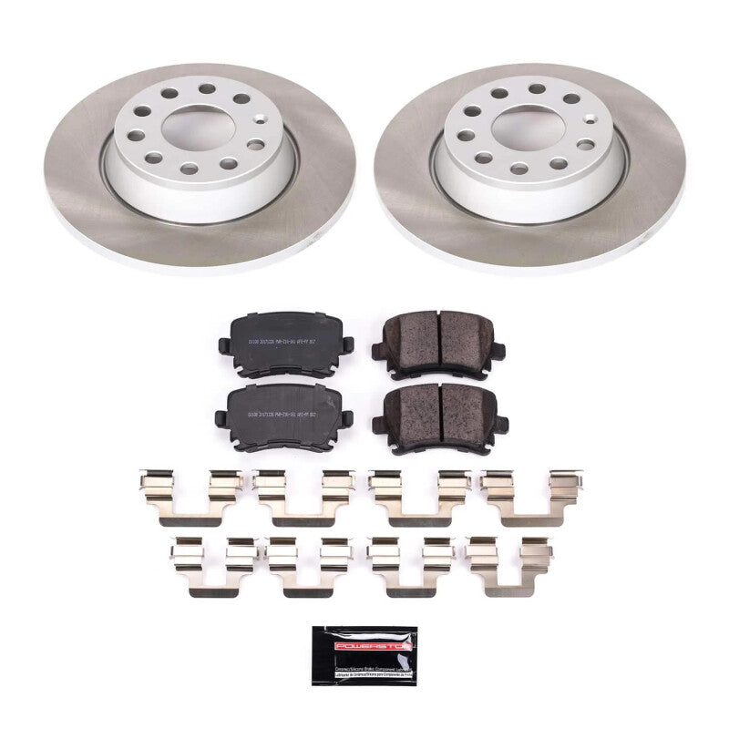 PSB Semi-Coated Rotor Kits - Power Stop 2011 Volkswagen Tiguan Rear Semi-Coated Rotor Kit