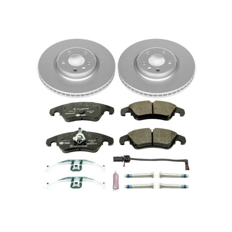 PSB Euro-Stop Kit - Power Stop 12-16 Audi A4 Front Euro-Stop Brake Kit